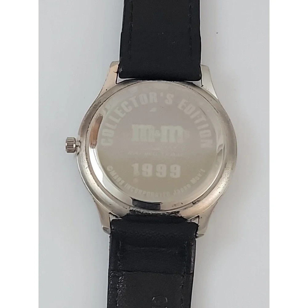 Vintage M&M 1999 Nascar Racing Team Collectors Edition Mars Leather Watch NEW